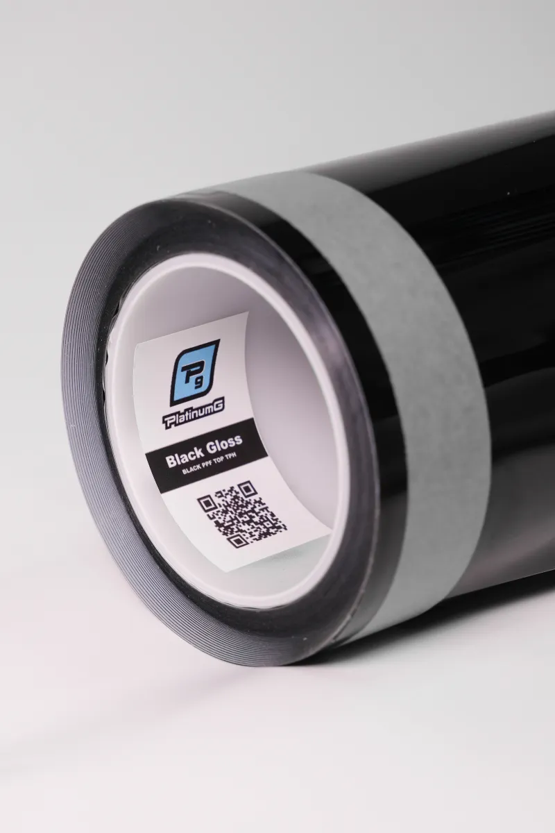 Гибридная черная антигравийная глянцевая пленка PlatinumG Black Gloss