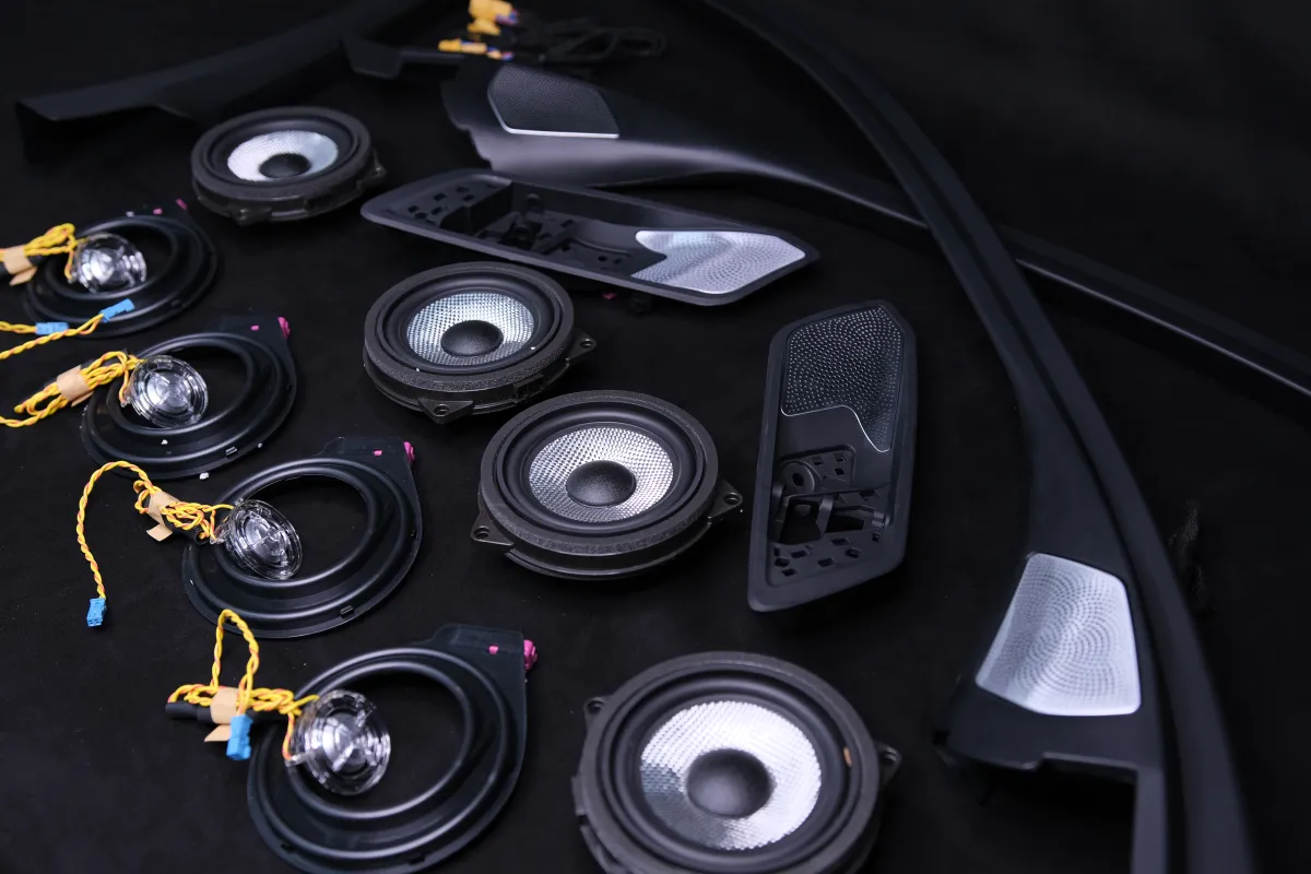 Сетки с подсветкой + акустика Bowers&Wilkins комплект BMW 3 G20 16 элементов