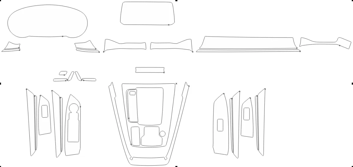 Защитная пленка для салона автомобиля Mazda CX-8 2019