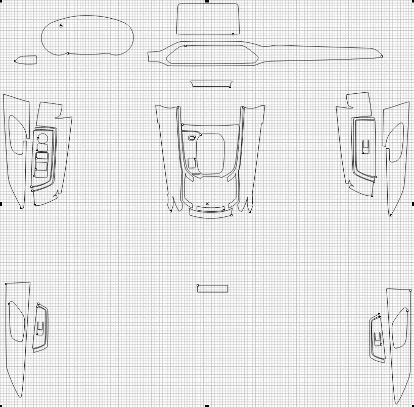 Защитная пленка для салона автомобиля Mazda CX-9 2018