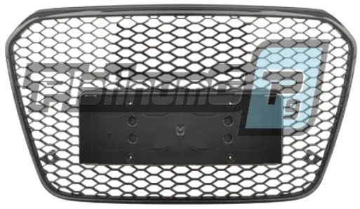 Решетка радиатора Audi A6 в стиле  RS6 (2012-2015) без вставки, без логотипа