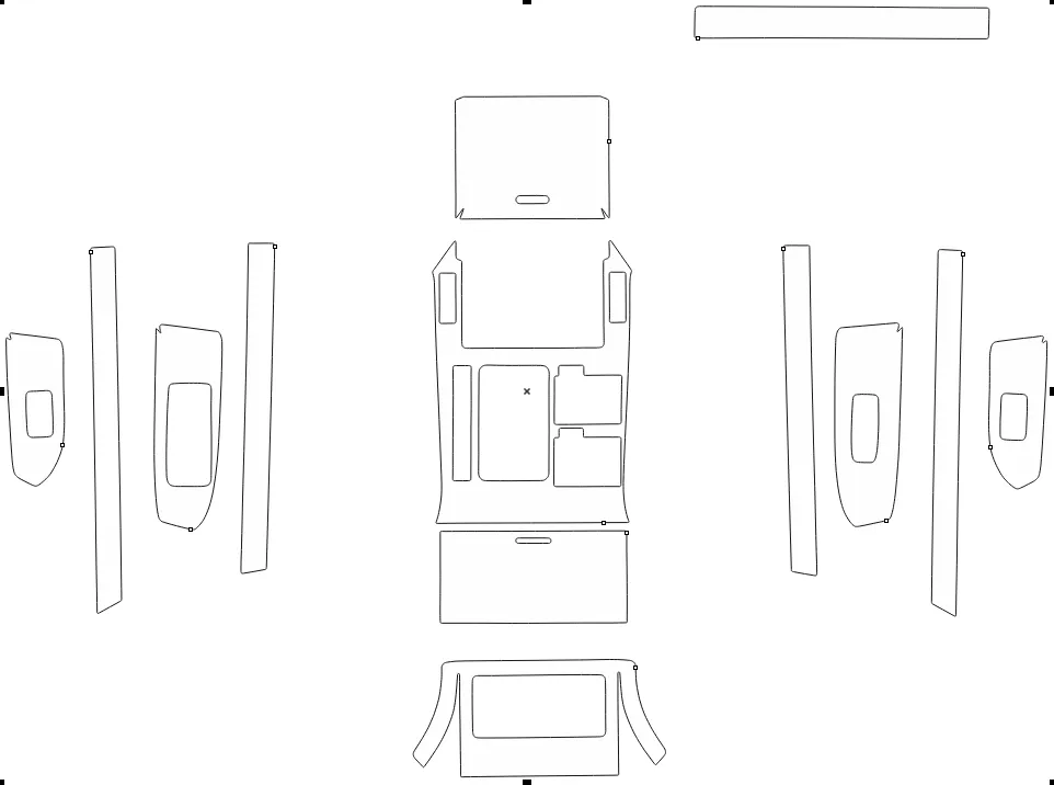 Защитная пленка для салона автомобиля Lexus GX400 2010