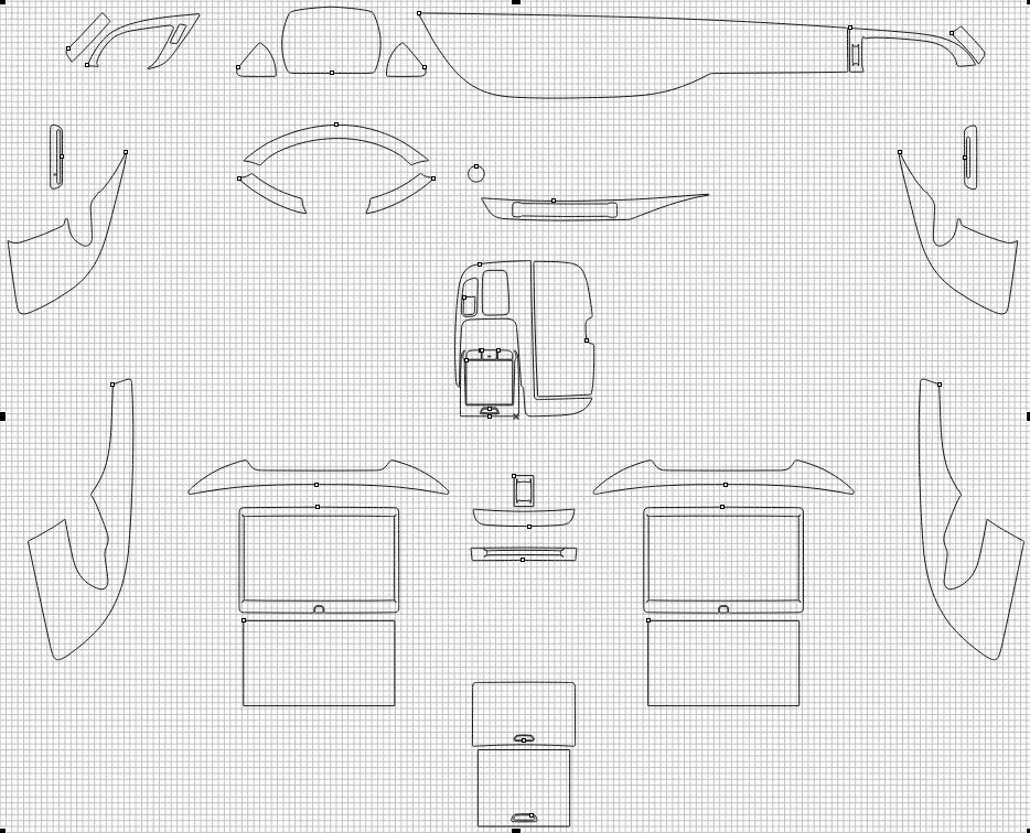 Защитная пленка для салона автомобиля Lexus LS 2018