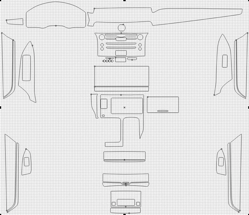 Защитная пленка для салона автомобиля Lexus LX 2017