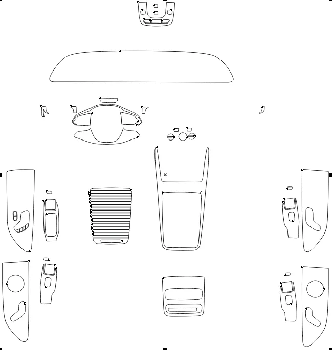 Защитная пленка для салона автомобиля Chery Exeed RX 2023