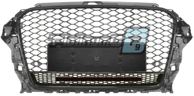 Решетка радиатора AUDI A3 в стиле RS3 (14-16) (без логотипа, вставка)