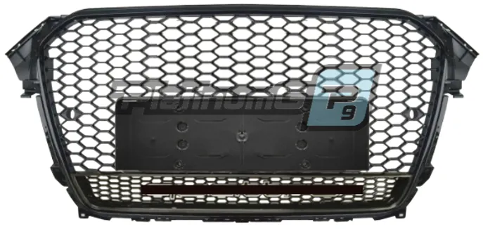 Решетка радиатора Audi A4 в стиле Audi RS4 (2013-2016) (без лого, с вставкой)