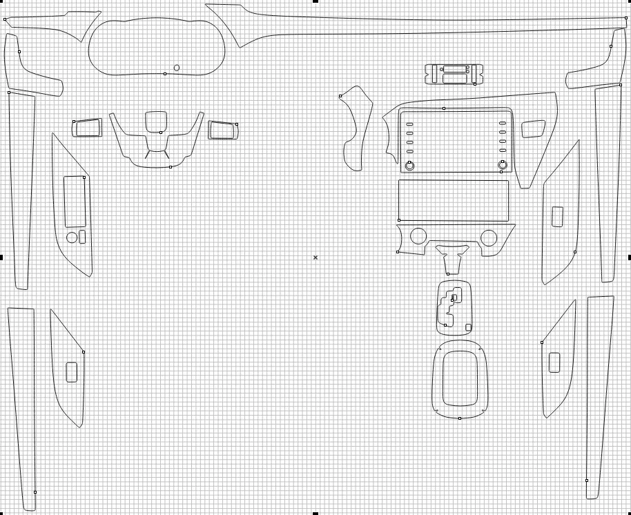 Защитная пленка для салона автомобиля Toyota Hilux 2020