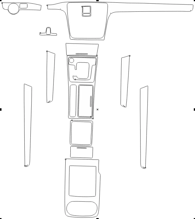 Защитная пленка для салона автомобиля Volkswagen Passat 2012-2015