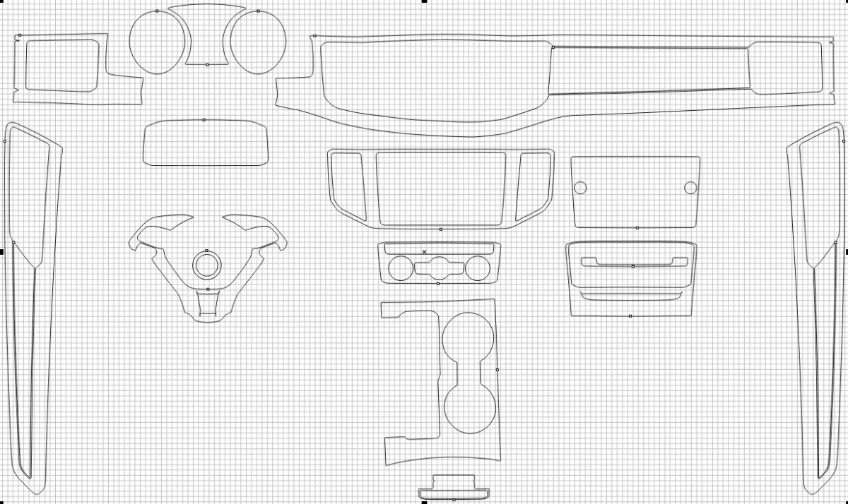 Защитная пленка для салона автомобиля Volkswagen Teramont 2018