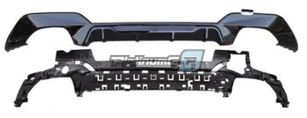 Задний диффузор для BMW 3 серии G20 в стиле M-Perfomance Competition для M-Tech 340i 口----口