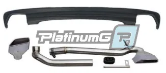 Задний диффузор для BMW 5 серии F10 / F18 в стиле G30 530 с насадками для выхлопа