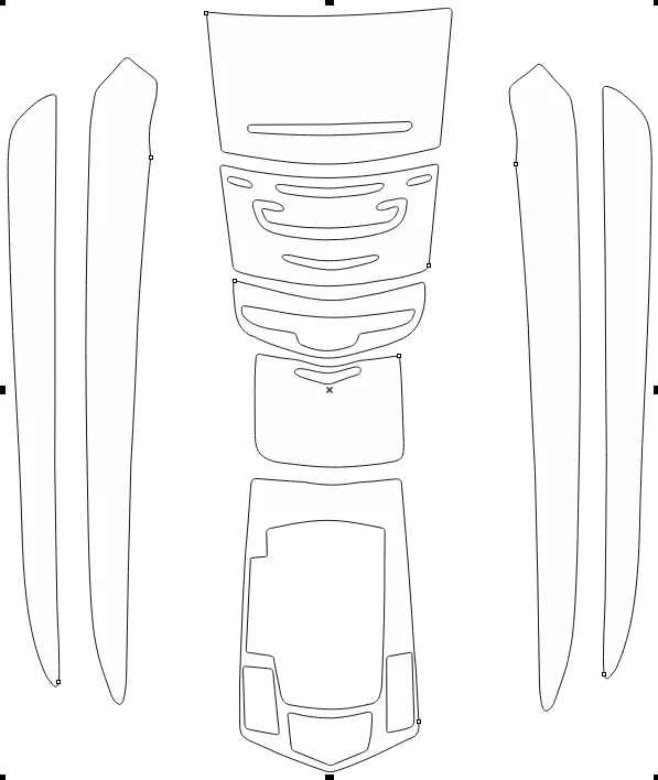 Защитная пленка для салона автомобиля Cadillac SRX 2013-2016