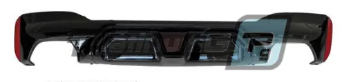 Задний диффузор для BMW 5 серии G30 / G38 M-tech в стиле M5 CS c LED повторителем стоп-сигнала.