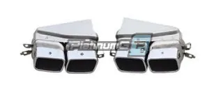 Насадки на выхлоп для BMW 7 серии F01 / F02 в стиле 760 Silver