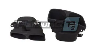 Насадки на выхлоп для Mercedes-Benz C класса W205 в стиле BRABUS Black