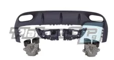 Задний диффузор для Mercedes-Benz E класс C238 2017-2021 AMG КУПЕ в стиле E53 с насадками на выхлоп