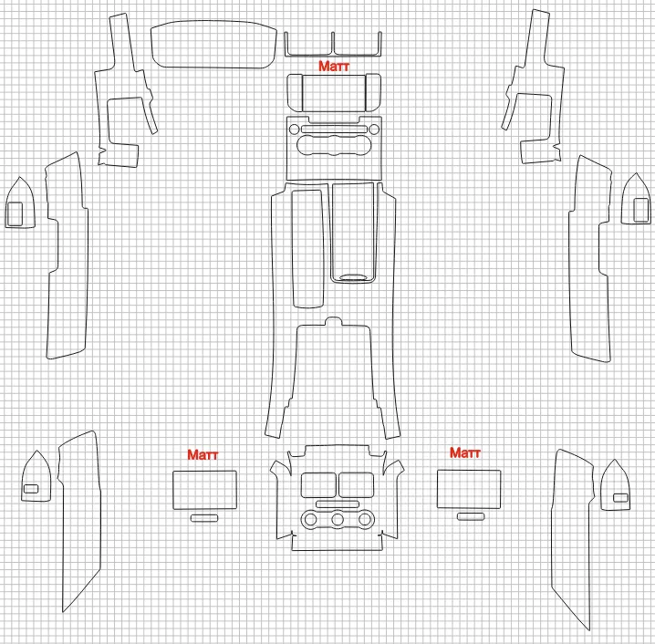 Защитная пленка для салона автомобиля Land Rover Range Rover 2012