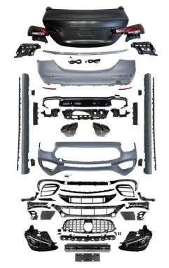 Комплект обвеса Mercedes-Benz w213 из дорестайлинга в W213 рестайлинг