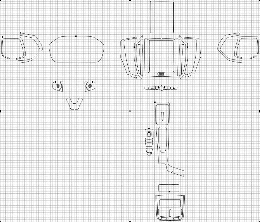Защитная пленка для салона автомобиля Volvo XC60 2018 v2