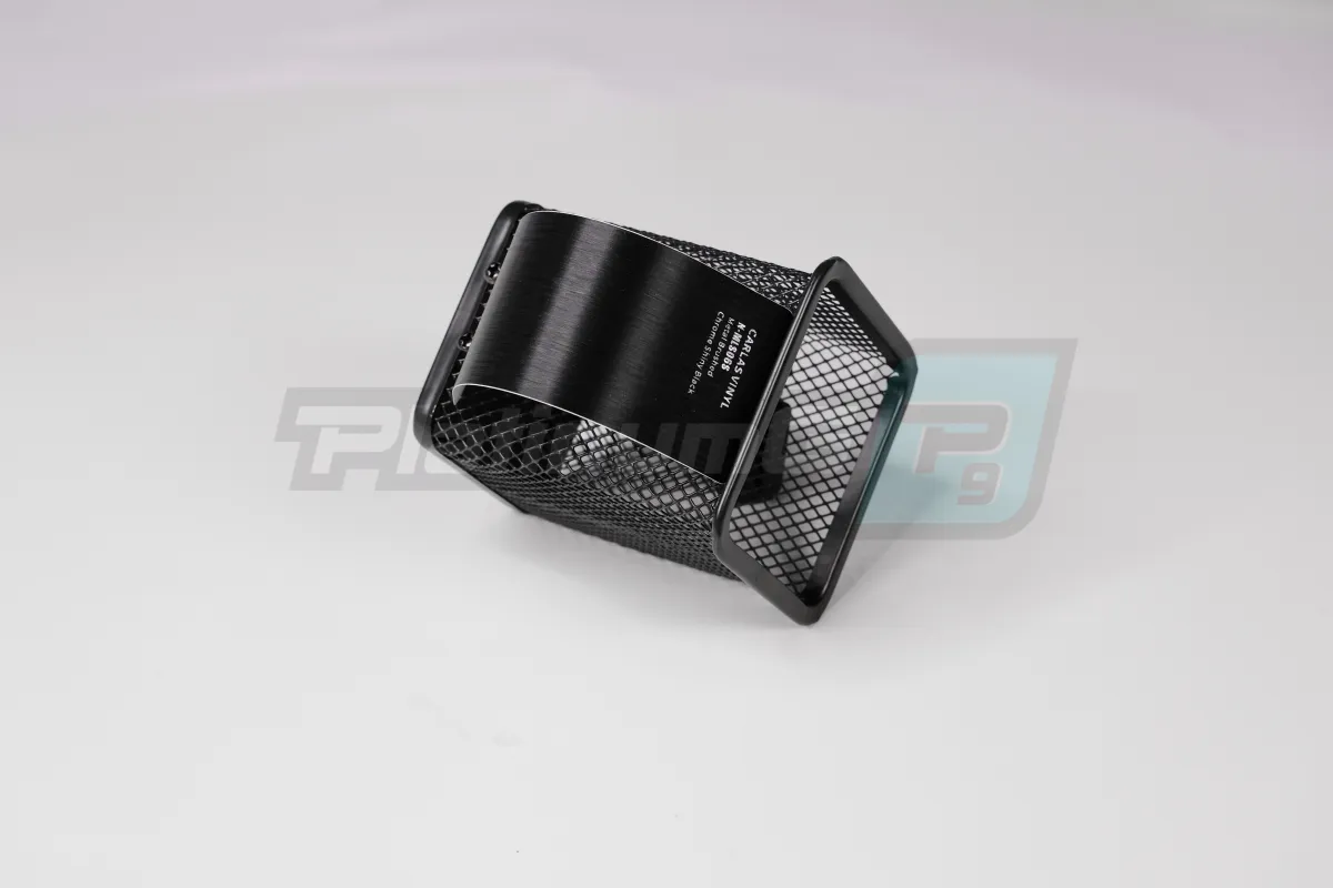 Пленка виниловая Carlas N-MLS06S Metal Brushed Chrome Shiny Black