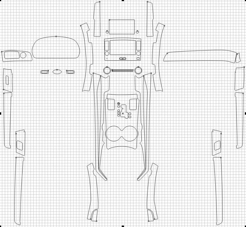 Защитная пленка для салона автомобиля Kia Mohave 2016