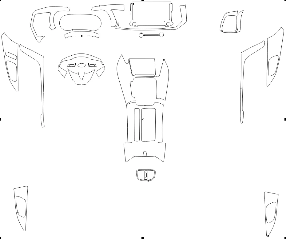 Защитная пленка для салона автомобиля Kia XCeed 2020