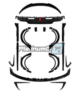 Комплект обвеса для Tesla 3 в стиле Turbo 2 c LED (2018-2023)